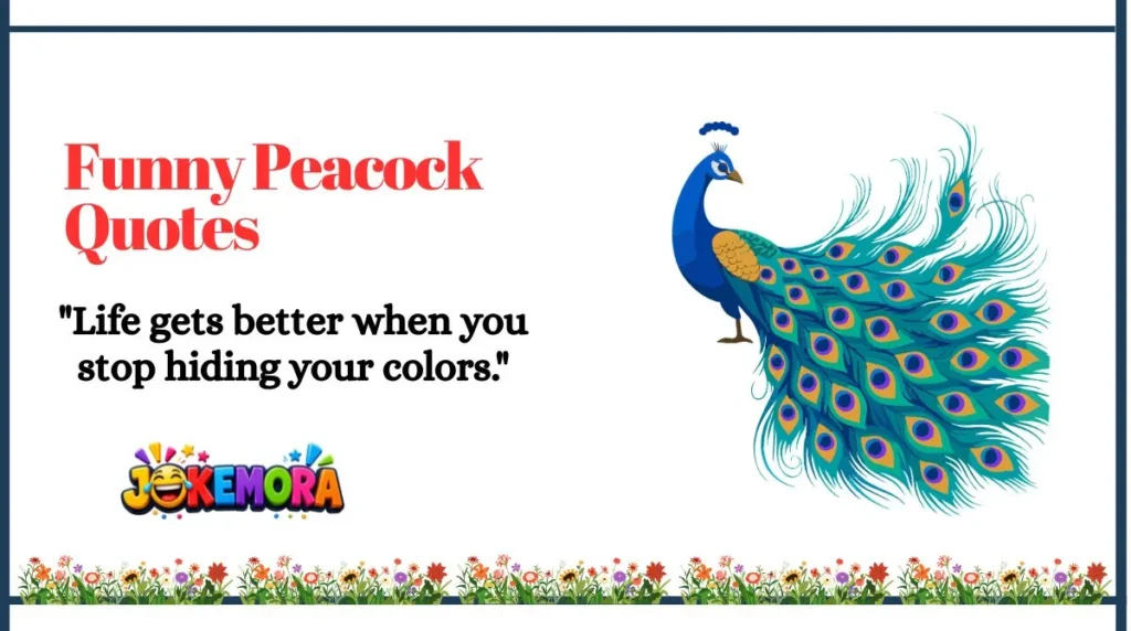 Funny Peacock Quotes