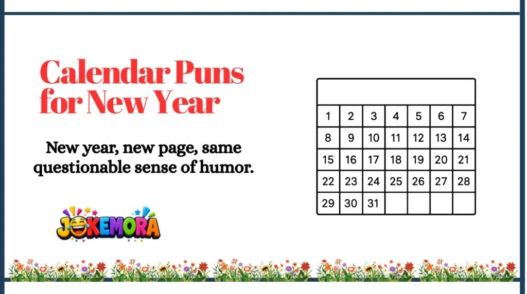Calendar Puns for New Year