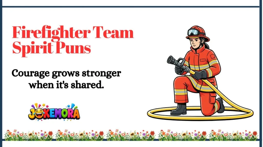 Firefighter Team Spirit Puns