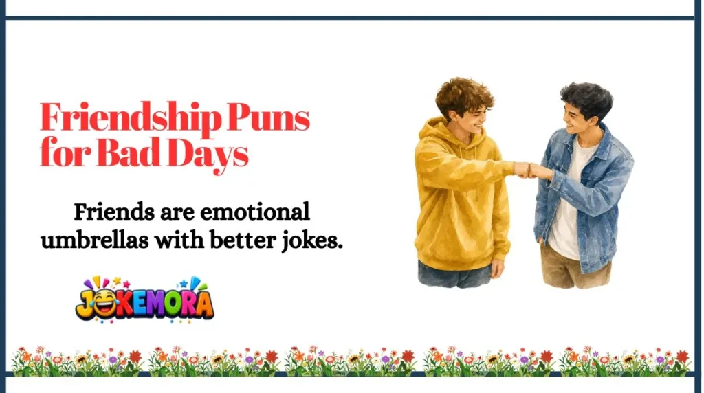 Friendship Puns for Bad Days