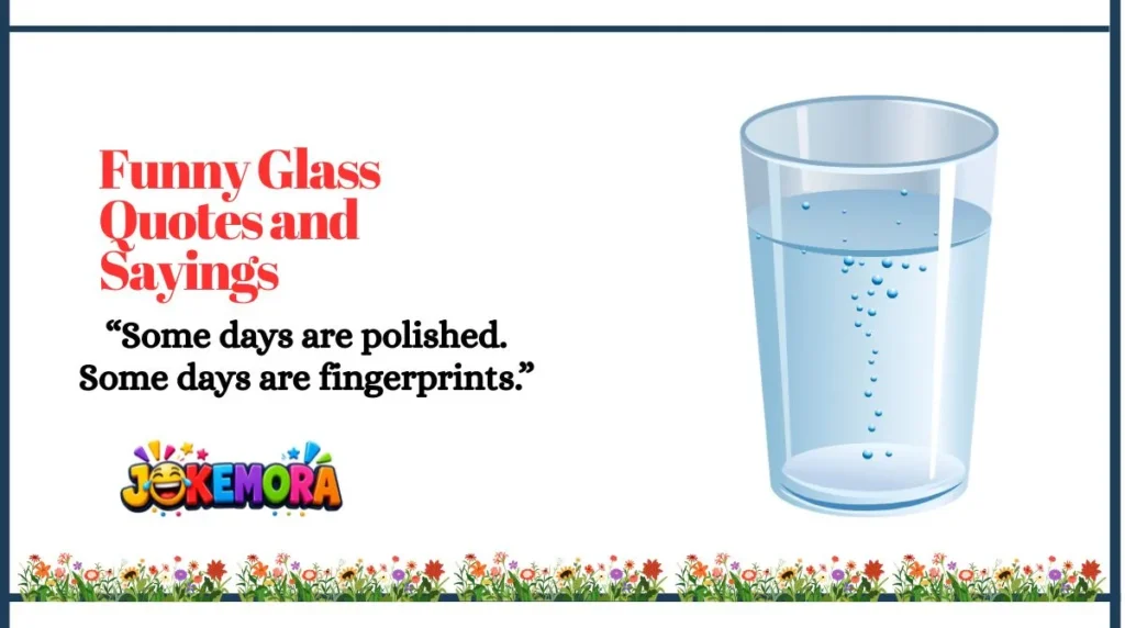 Funny Glass Quotes and Sayings