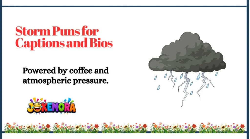 Storm Puns for Captions and Bios