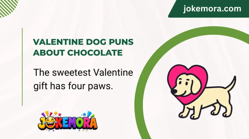Valentine Dog Puns About Chocolate