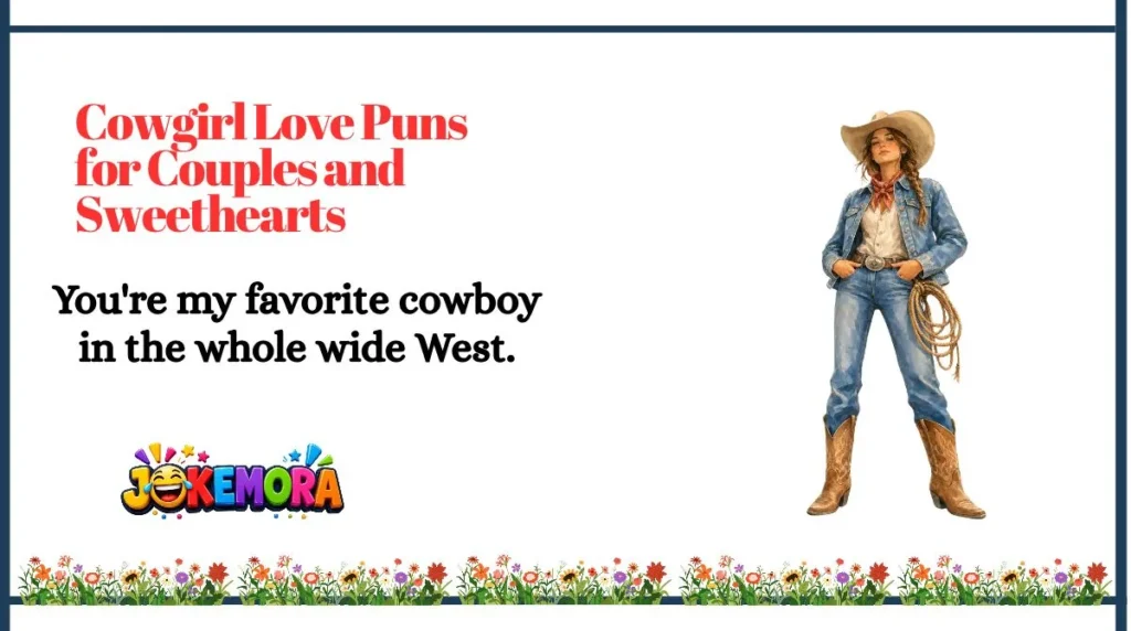 Cowgirl Love Puns for Couples and Sweethearts