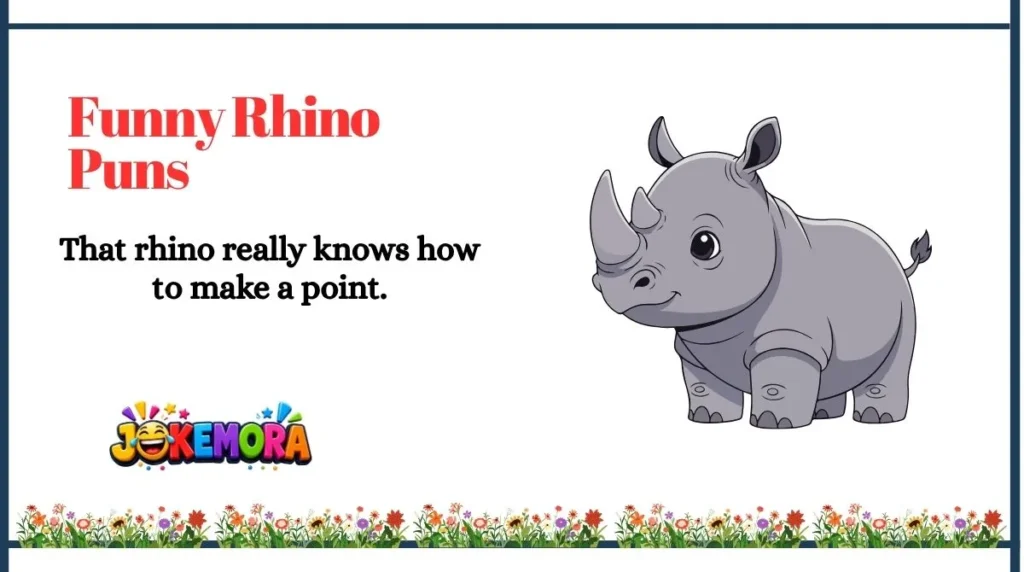 Funny Rhino Puns