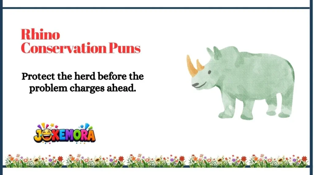 Rhino Conservation Puns